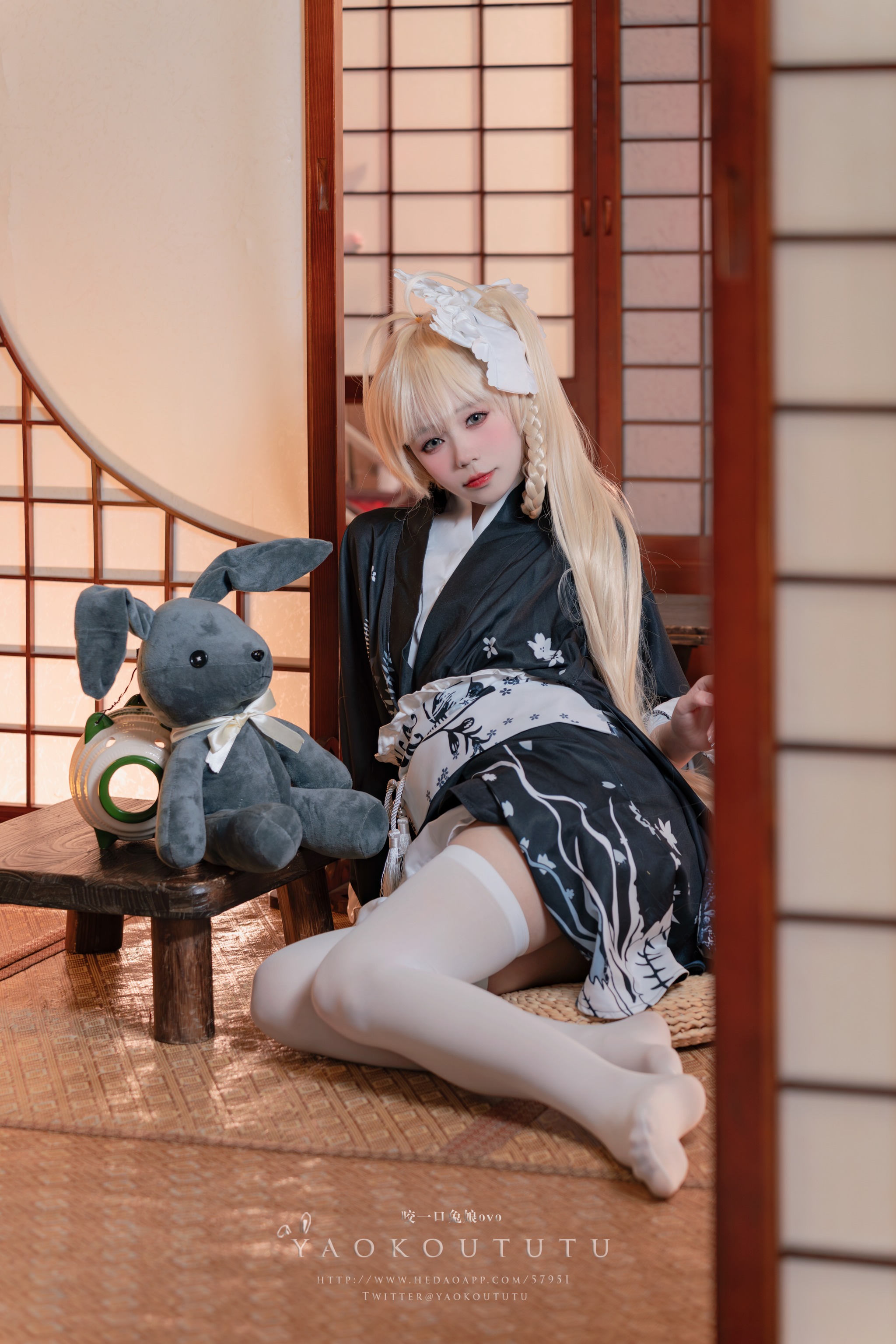 咬一口兔娘 - NO.040 (黏黏团子兔) 六月T3专属特典 穹妹浴衣 [42P]-XikXak